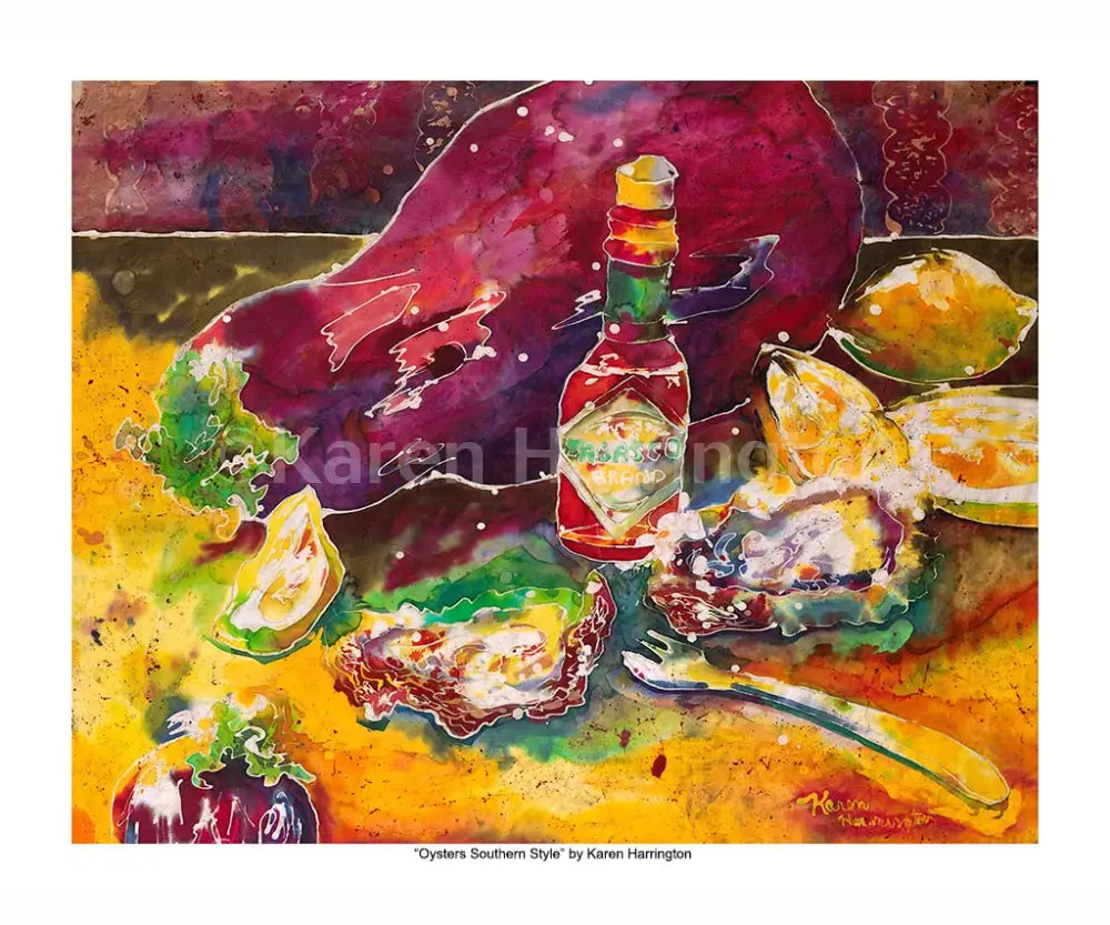 Oysters Southern Style Limited Edition Giclée Print