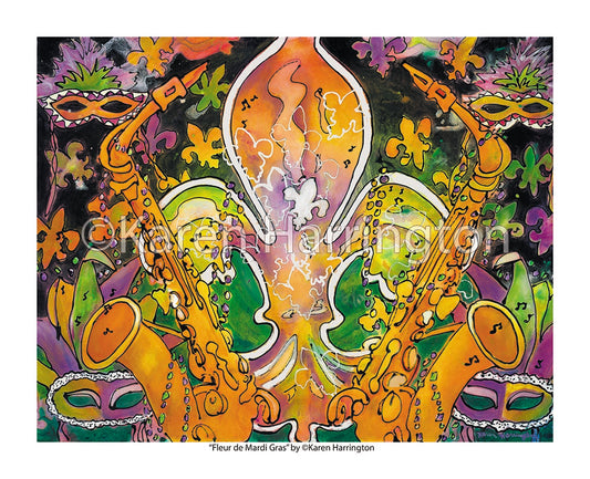 "Fleur de Mardi Gras" Giclée Print (Open Edition)