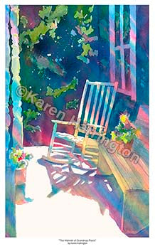 "The Warmth of Grandmas Rocking Chair" Limited Edition Giclée Print