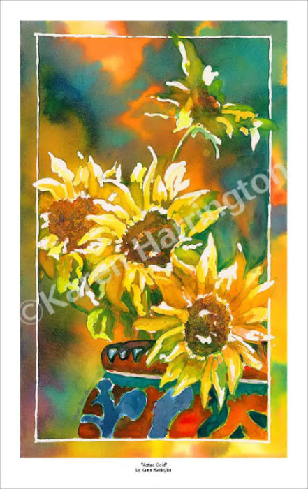 ’Aztec Gold’ (Sunflowers)Limited Edition Giclée Print