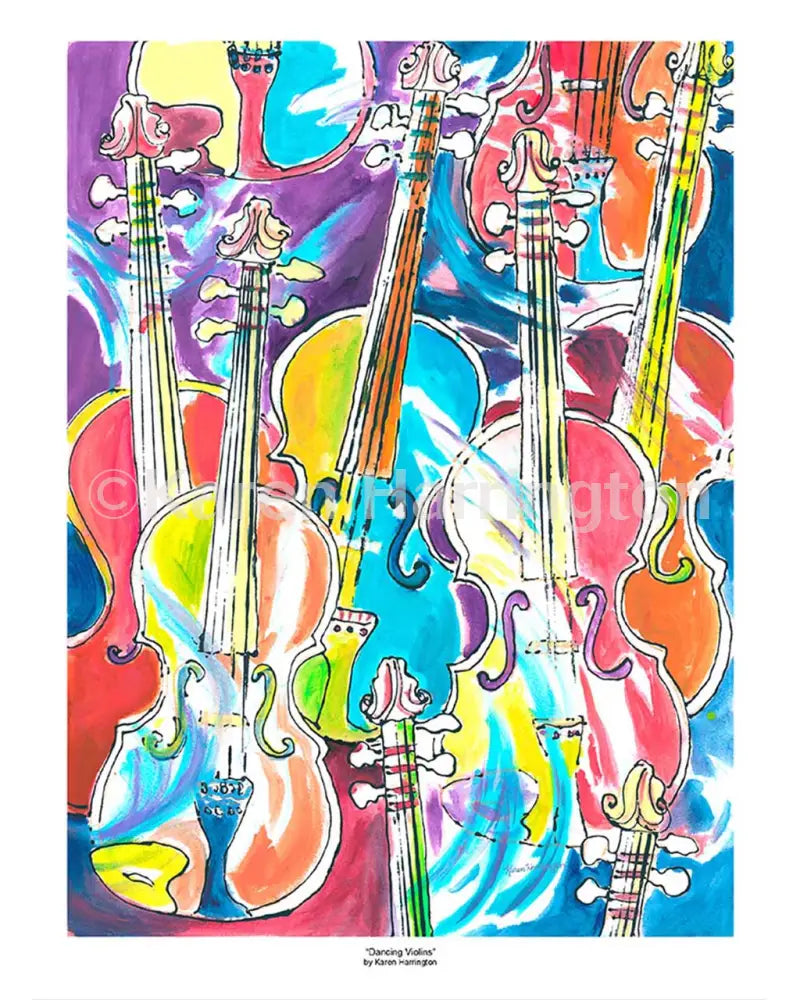 Dancing Violins Limited Edition Giclee Print