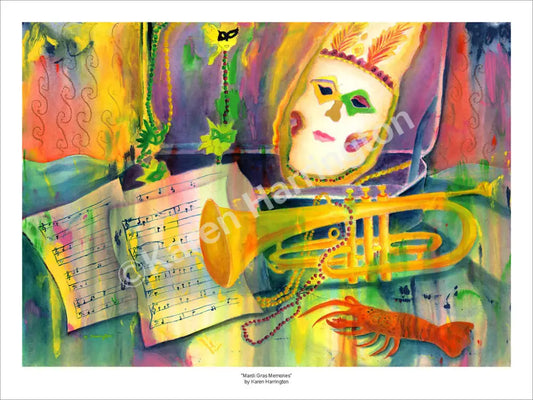 ’Mardi Gras Memories’ Limited Edition Giclée Print