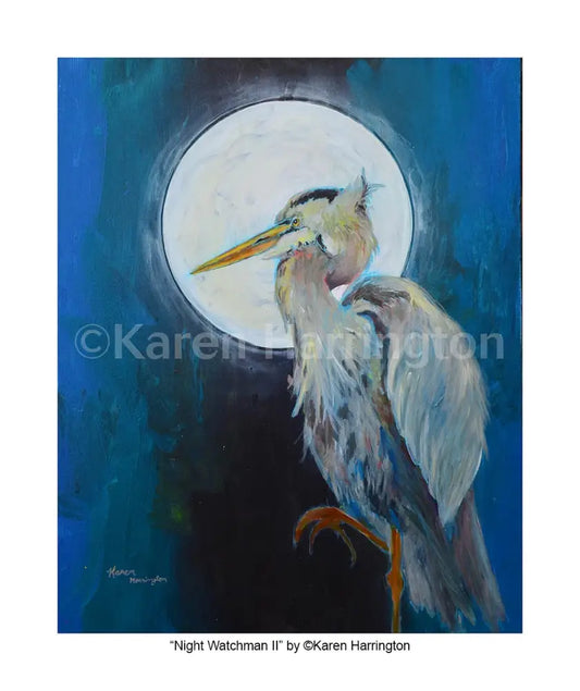Night Watchman (Heron)- Limited Edition Giclée
