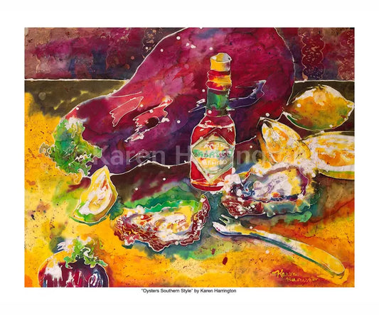 Oysters Southern Style Limited Edition Giclée Print