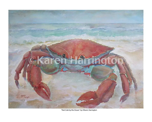Red Crab Limited Edition Giclee Print