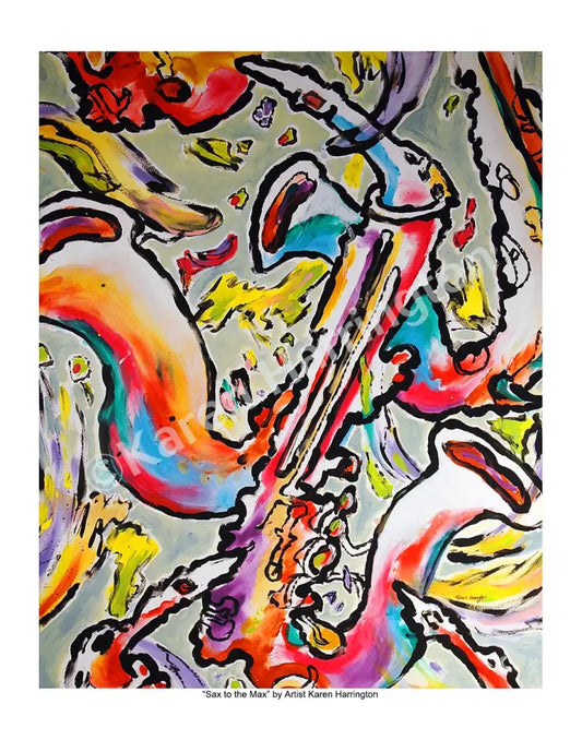’Sax to the Max’ Limited Edition Giclée Print
