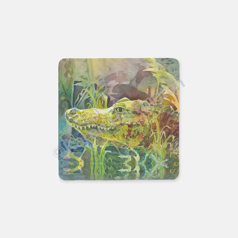 Swamp Gator-Coaster Neoprene Back (Square) 4PK Coasters